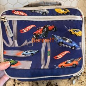 Pottery Barn Kids Hot Wheels lunchbox, food thermos